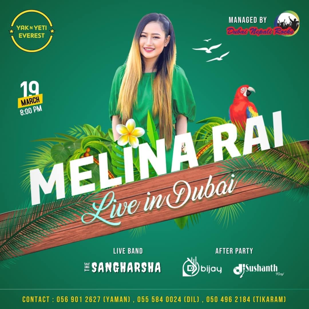 Melina Rai Live in Dubai