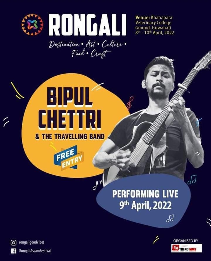 “Bipul Chettri & The Travelling Band” Live in Guwahati, Assam