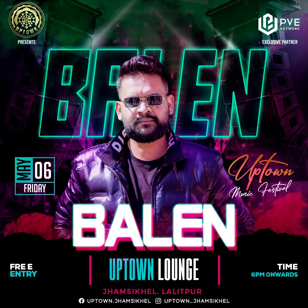 BALEN Shah performing live At Uptown Music Festival