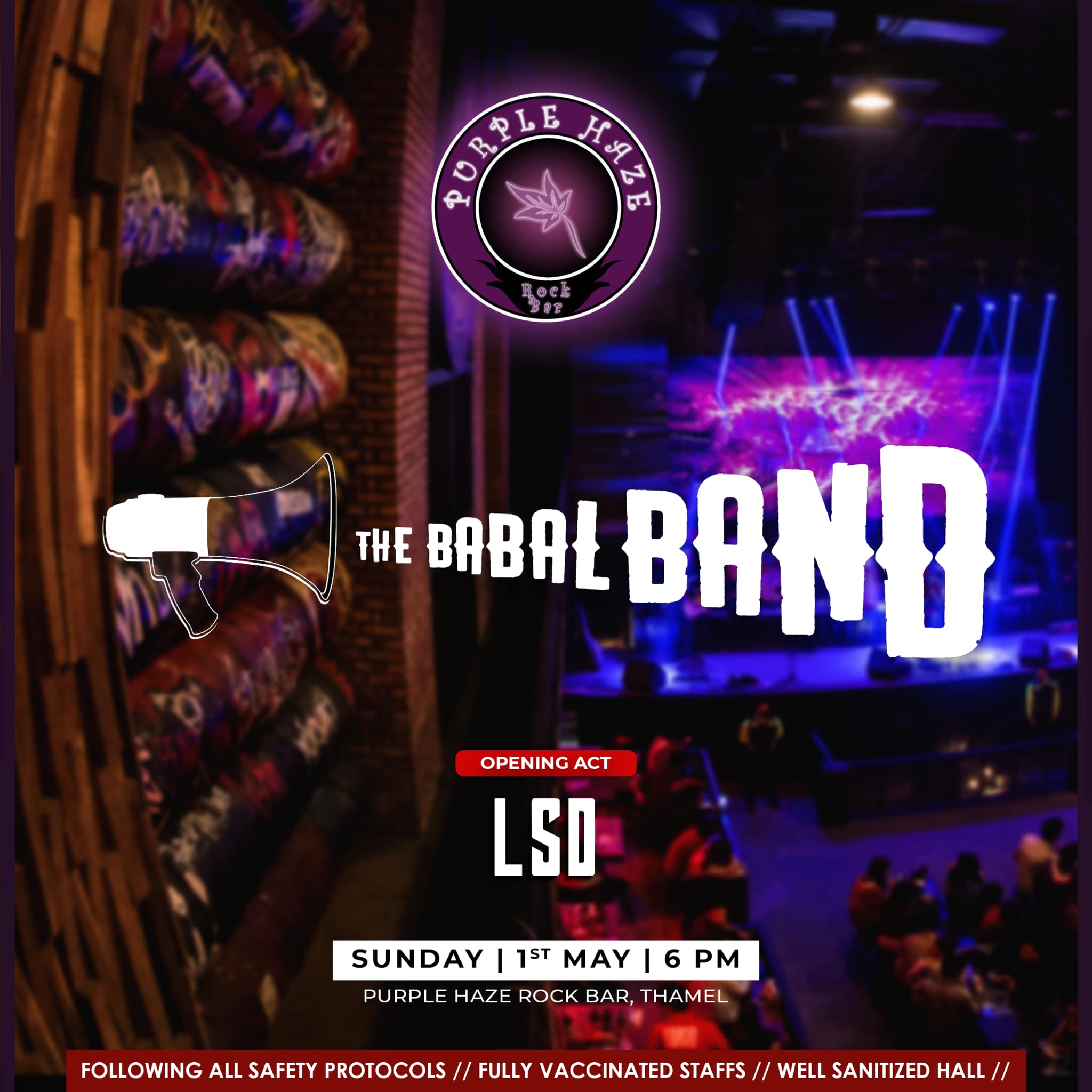 The Babal Band Performing Live At  Purple Haze Rock Bar Thamel