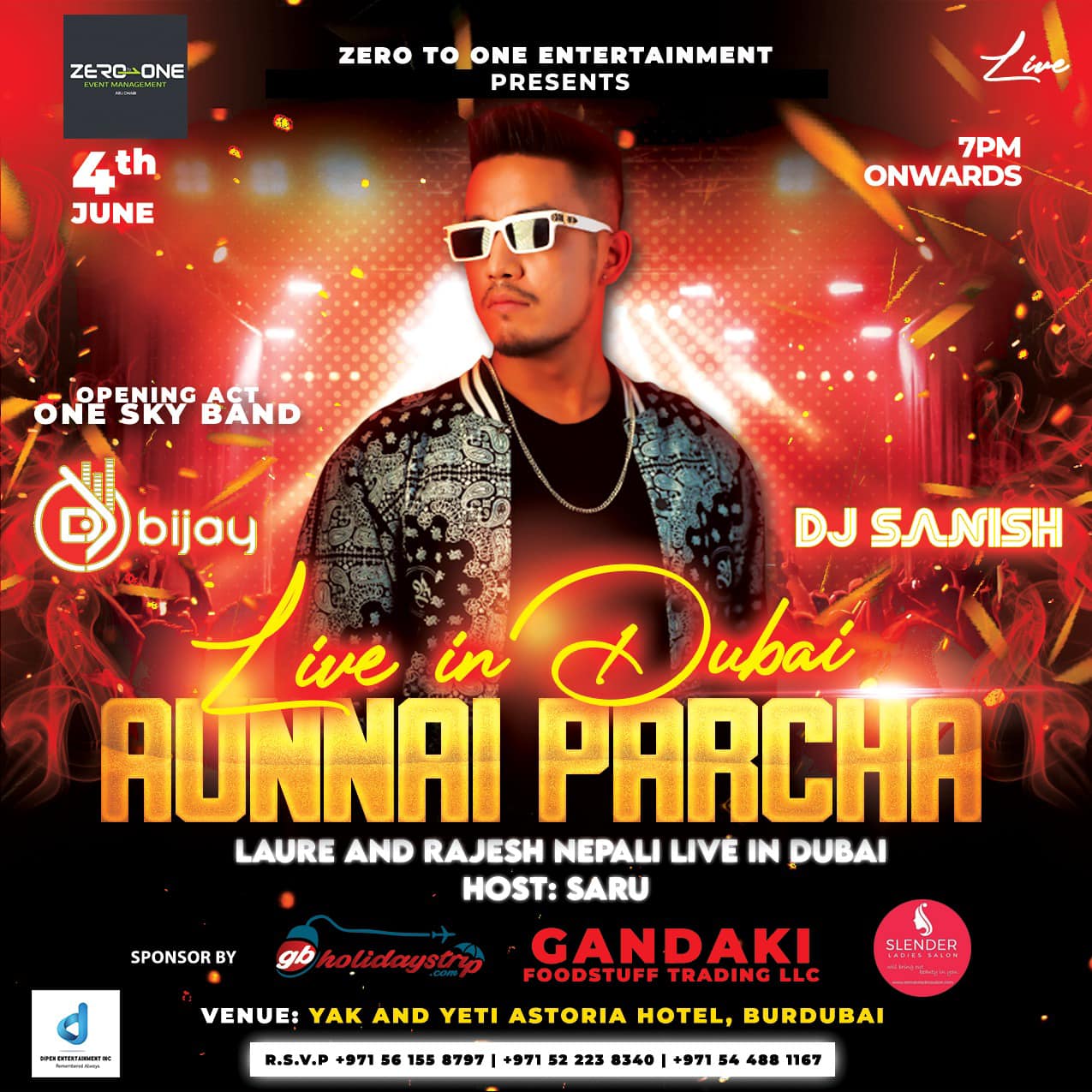 Laure will be performing live in Dubai