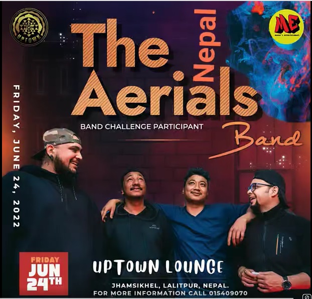 The Aerials Nepal Performing Live at Uptown Jhamsikhel