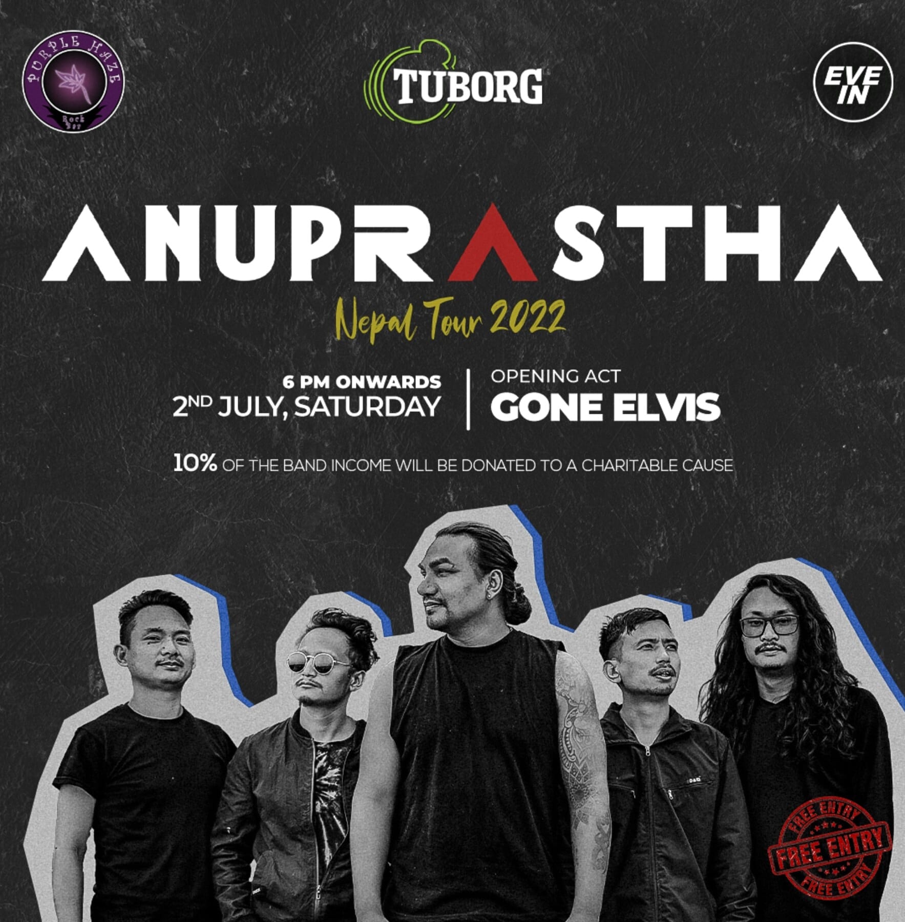 Anuprastha Live at Purple Haze Rock Bar, Thamel