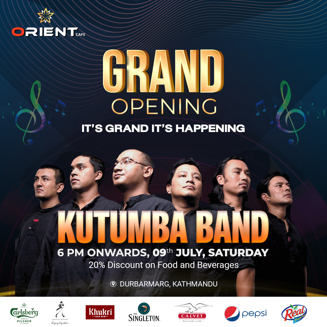 Kutumba will be performing live at Orient Cafe, Durbar Marg