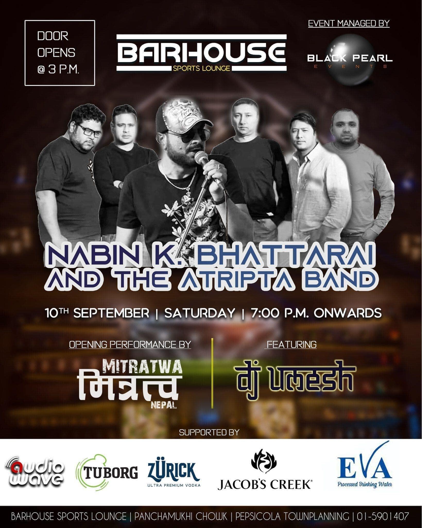 Nabin K Bhattarai & The Atripta Band Live at Barhouse, Pepsicola