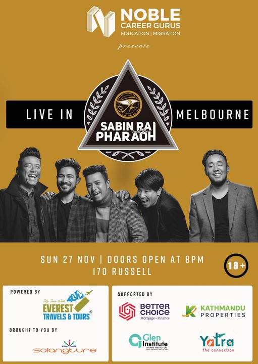 Sabin Rai & The Pharaoh Live In Melbourne