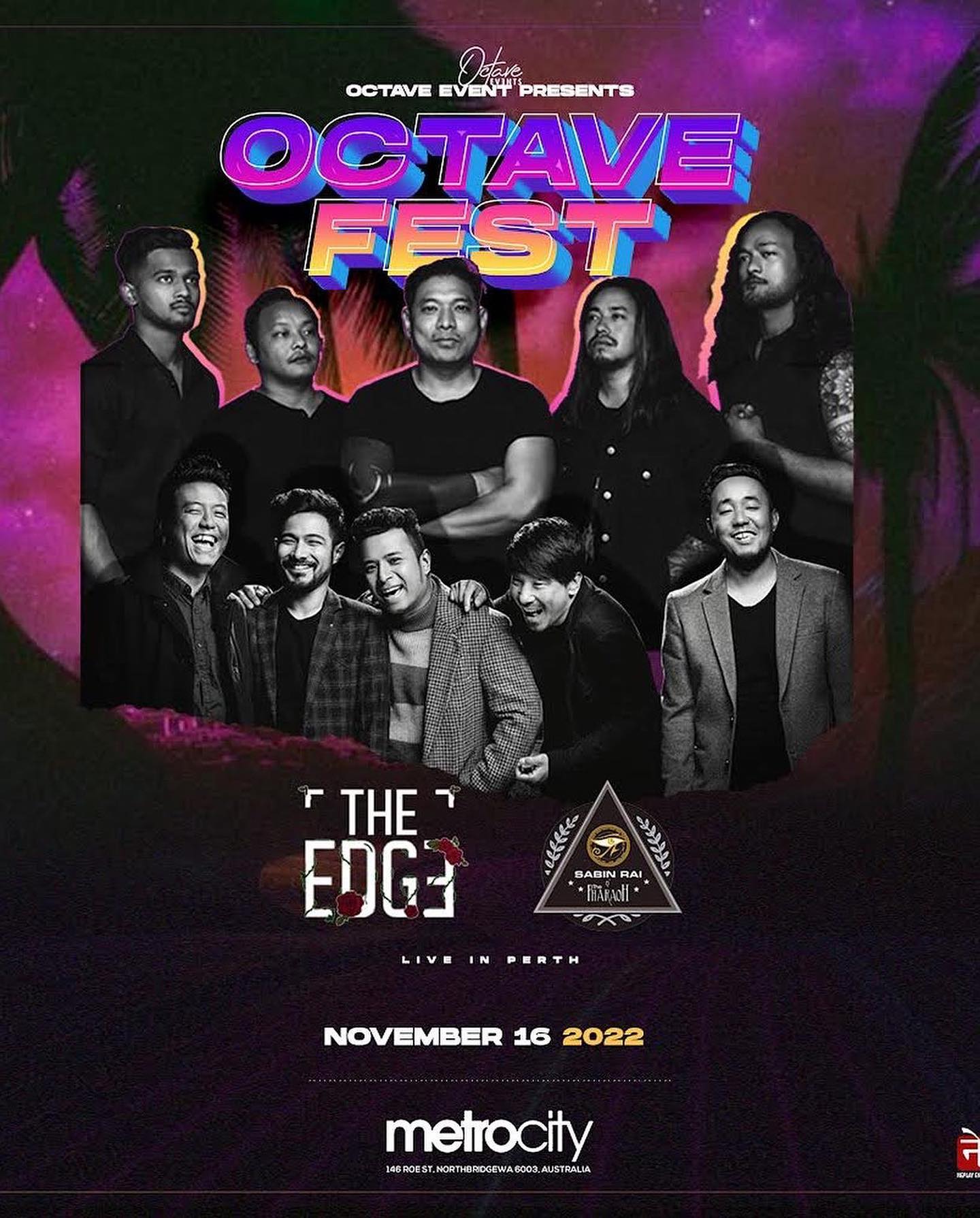 Sabin Rai & The Pharaoh and The Edge Band Live in Perth, Australia